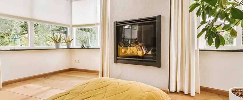 Residential Fireplace Ceramic Glass Installation in Westbury, NY