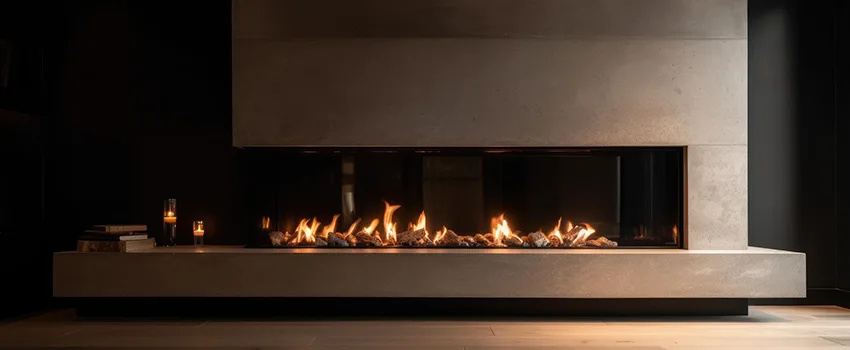 Gas Fireplace Ember Bed Design Services in Westbury, New York