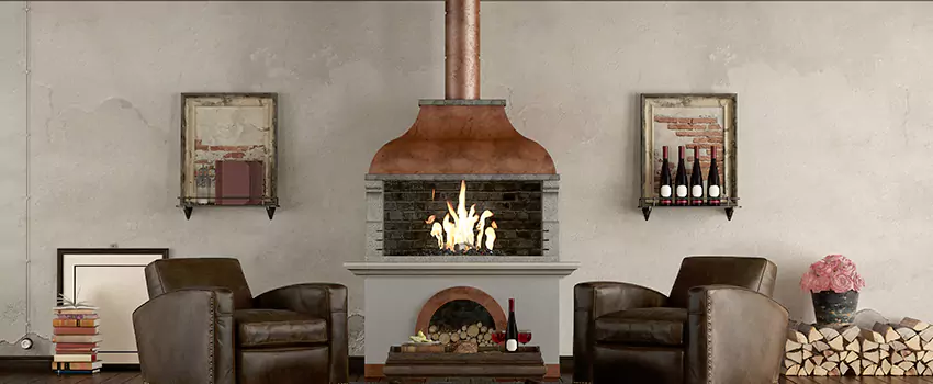 Thelin Hearth Products Providence Pellet Insert Fireplace Installation in Westbury, NY