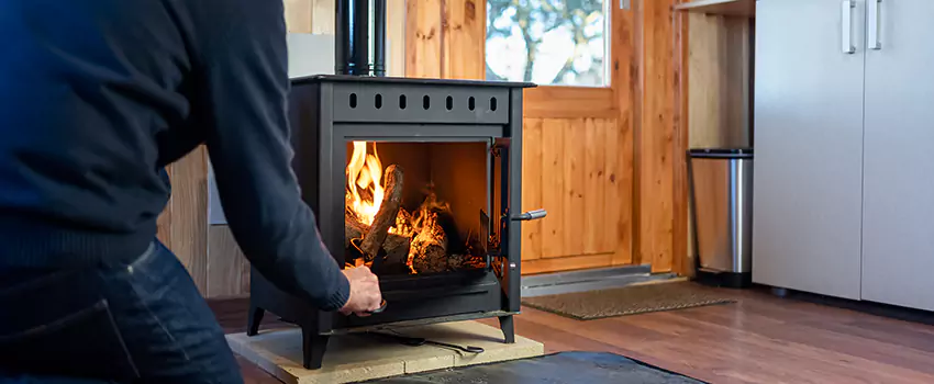 Open Hearth Wood Fireplace Installation in Westbury, NY