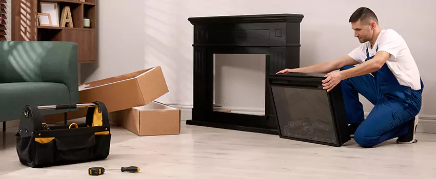 Old Rusted Metal Fireplace Repair And Replacement in Westbury, NY